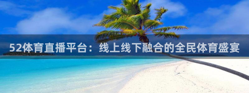 52体育直播平台：线上线下融合的全民体育盛宴