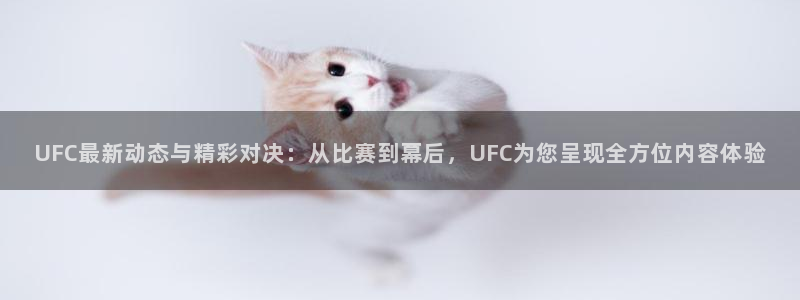 UFC最新动态与精彩对决：从比赛到幕后，UFC为您呈现全方位内容体验