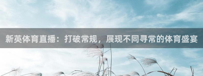 新英体育直播：打破常规，展现不同寻常的体育盛宴